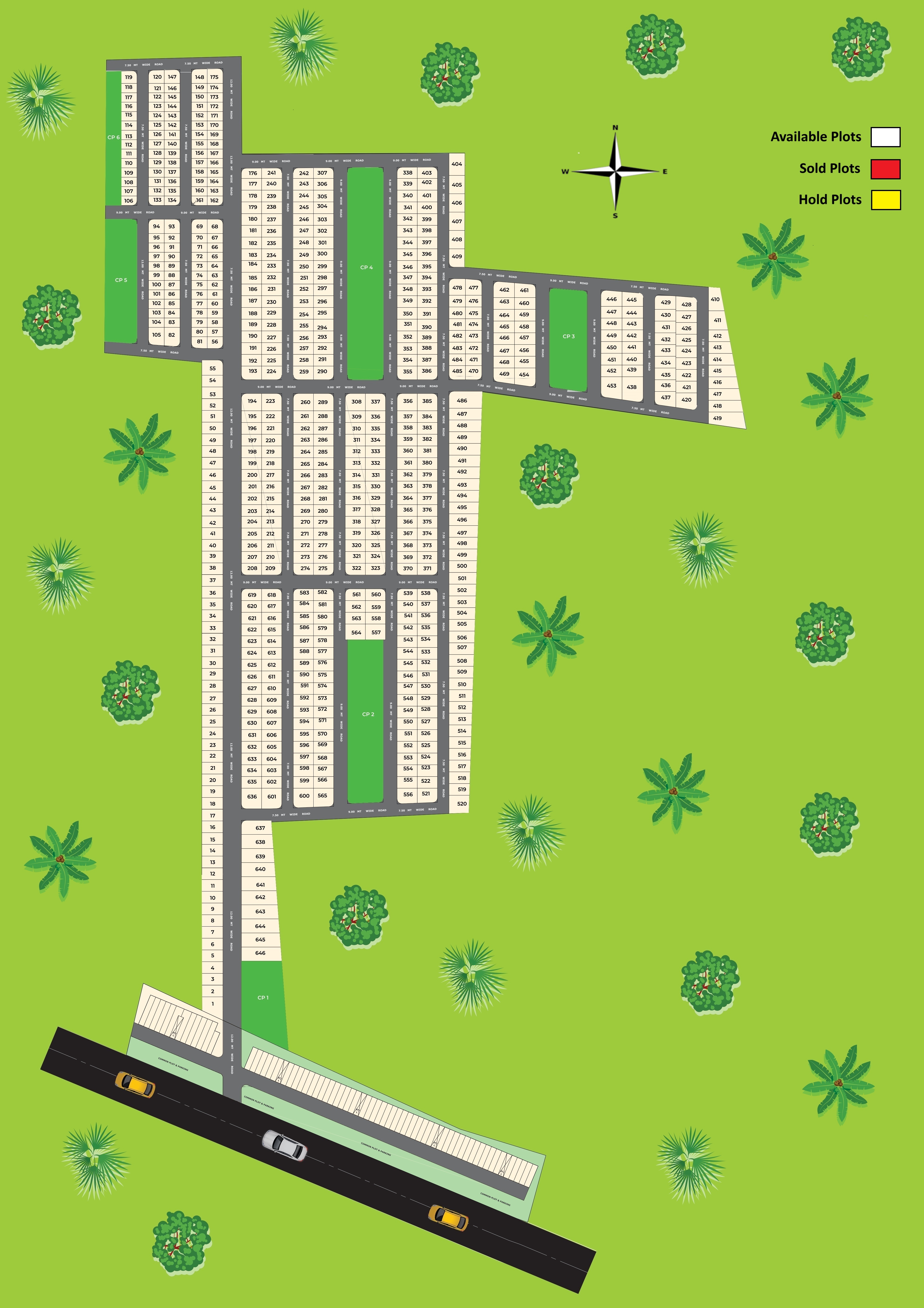 Golden Palm Society Map